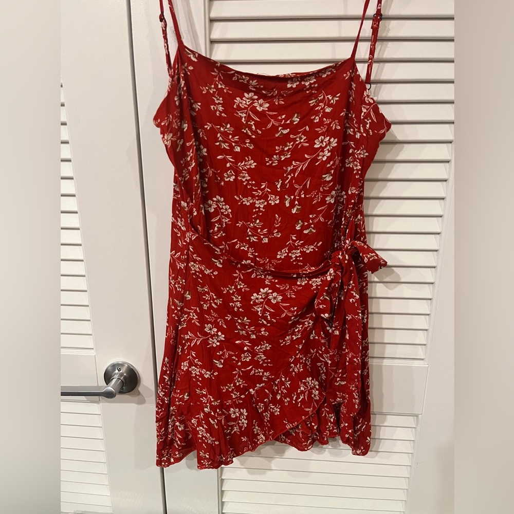 Zaful XS red floral sundress
